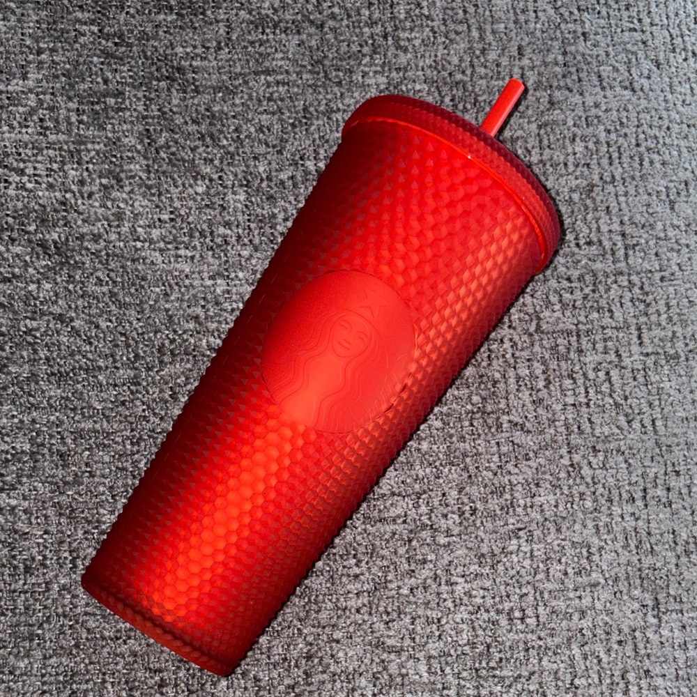 Starbucks Red Textured Tumbler 24oz